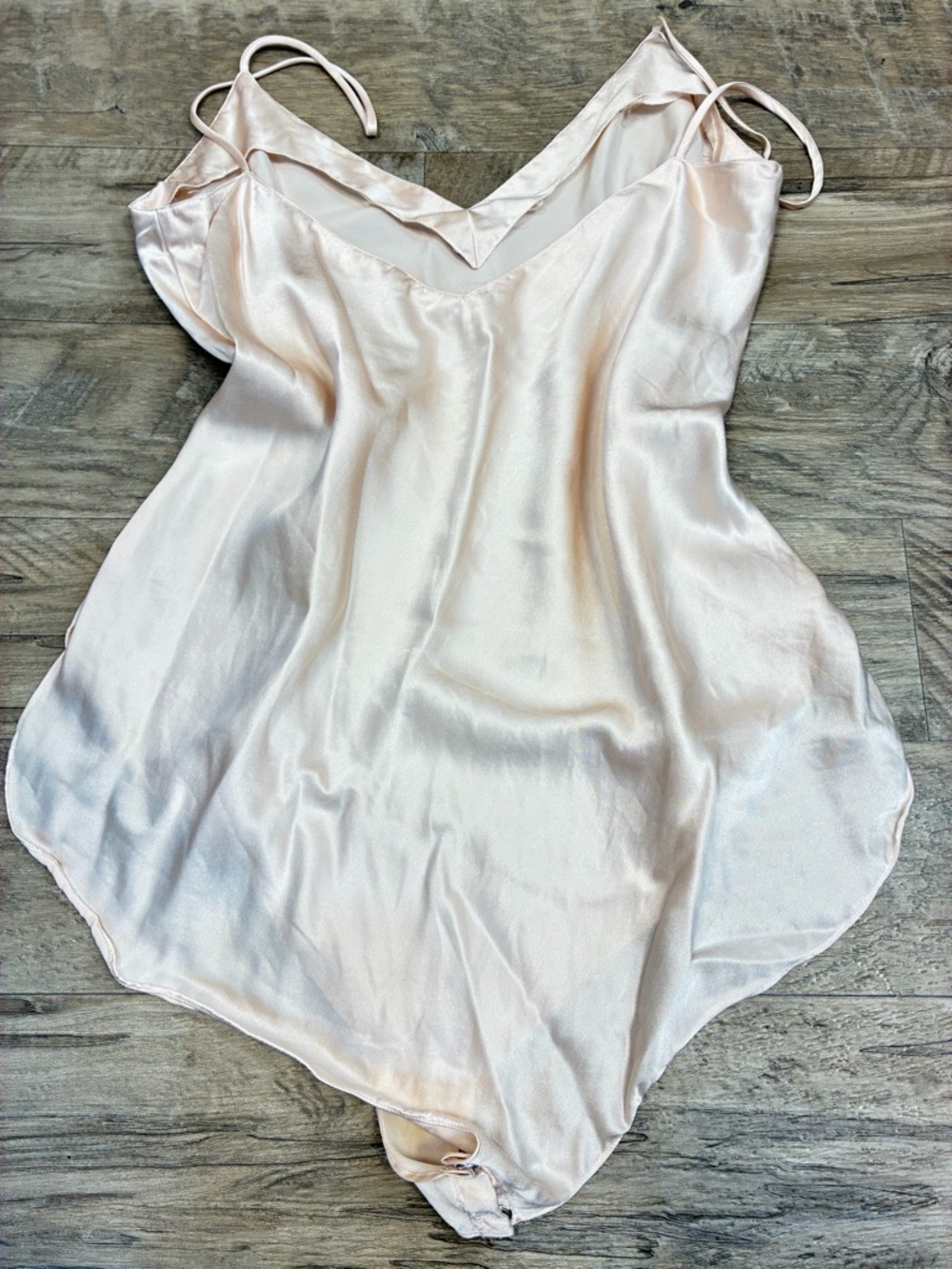 VTG 80s 90s Sami 100% Pure Silk Lingerie Teddy Bodysuit - Picture 7 of 13